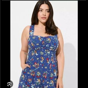 Retro Chic Mermaid Print Romper